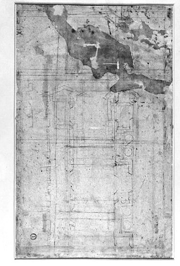 Architectural Studies, c.1538-50 von Michelangelo (Buonarroti)