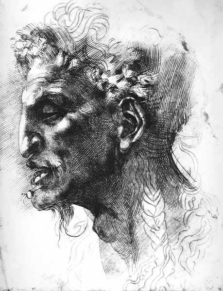 Head of a Satyr von Michelangelo (Buonarroti)