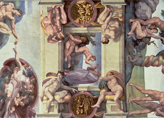 Sistine Chapel Ceiling (1508-12): The Creation of Eve von Michelangelo (Buonarroti)