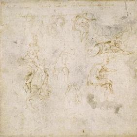 Study of Figures, c.1511 (pen & ink on paper) 1601