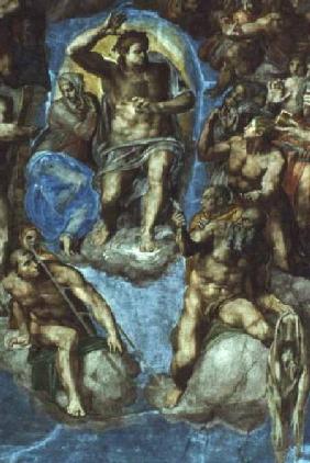 Christ, detail from 'The Last Judgement', in the Sistine Chapel 16th centu