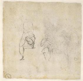 Figure Studies, c.1511 (black chalk on paper) 16th