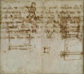 Study of an Octagonal building, 1518 (pen & ink on paper) 1517