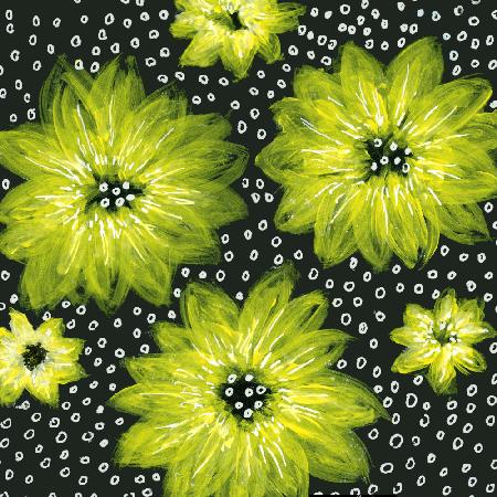 Chiffon-Blumen-Gelb-Aquarell