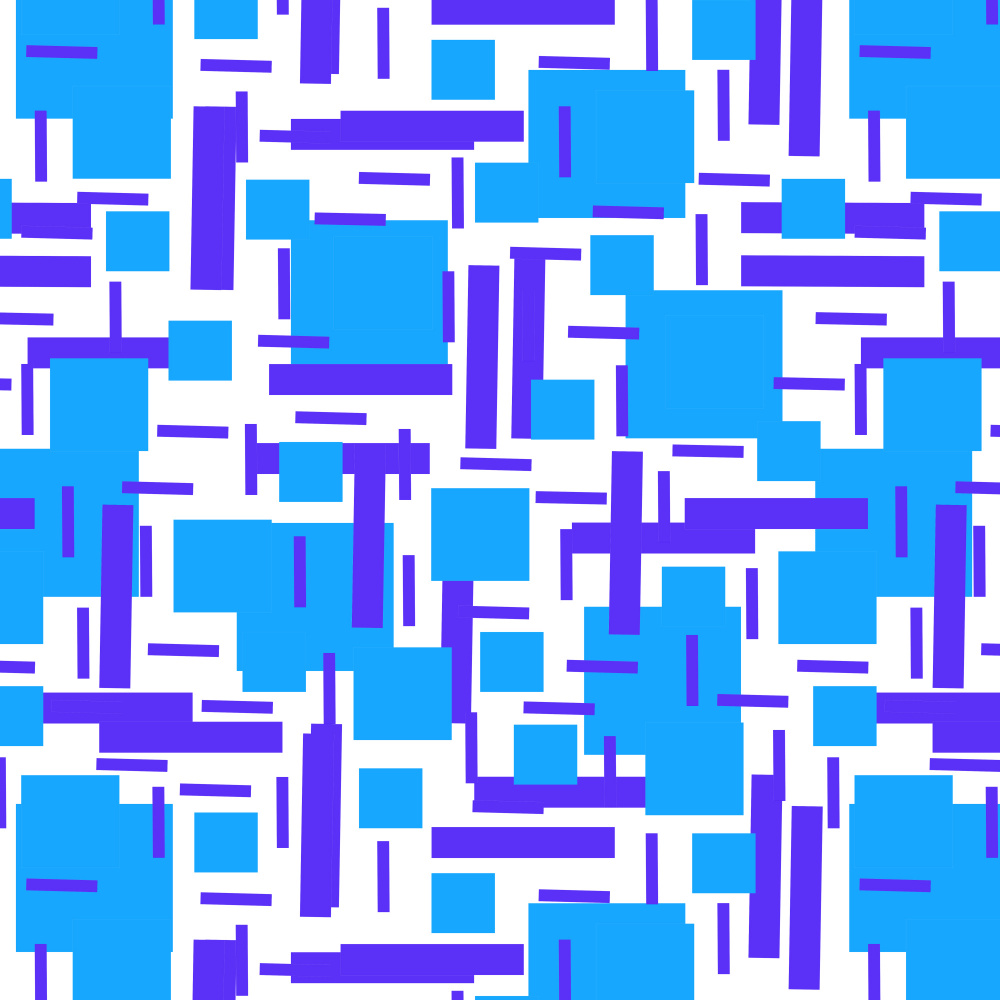 Formschöne Überlappung,marineblau,türkis,geometrisch,abstrakt von Michele Channell
