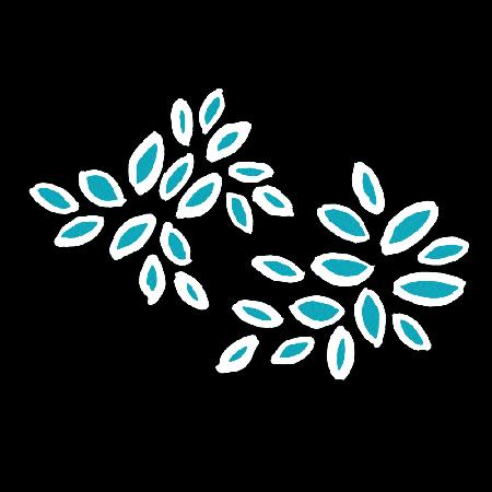 Weißes Türkis auf schwarzen Blütenblättern,oval Fy! Kopieren