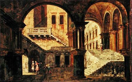 Staircase in a Palace von Michele Marieschi