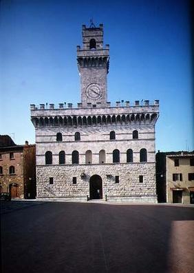 Exterior view of the Palazzo Communale, Montepulciano 1939