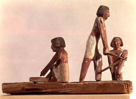 Model of Egyptian brickmakers Kingdom, from Beni Hasan von Middle Kingdom Egyptian