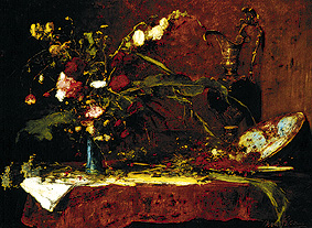 Großes Blumenstilleben von Mihály Munkácsy