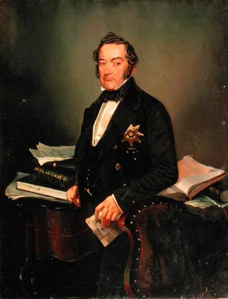 Portrait of Senator Ivan Tolstoy (1792-1854) von Mihaly von Zichy