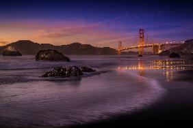 Golden Gate Bridge Fading Daylight