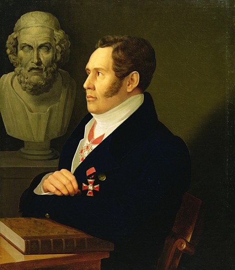 Portrait of Nikolay Gnedich von Mikhail Prokopyevich Vishnevitsky