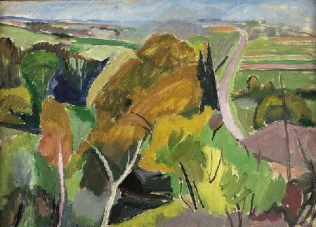 Autumn landscape, Lot et Garonne, c 1930