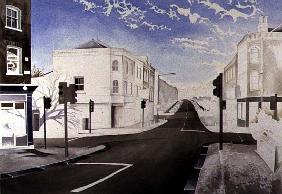 Early Winter Morning at the Traffic Lights, 1998 (w/c on paper) 