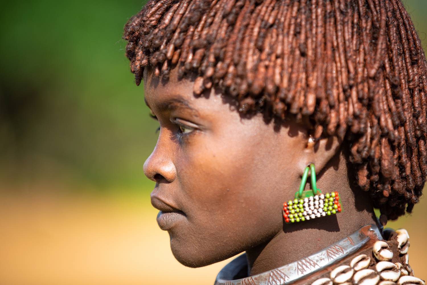 Portrait Äthiopien Afrika Omo Valley Hamer Stamm von Miro May