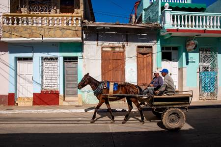 Horse-drawn carriage in Trinidad, Cuba, Kuba 2020