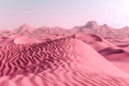 Pink Landschaft, Fantasielandschaft, Wüste, pinke Wüste, pinke Düne, traumhafte Landschaft 2023