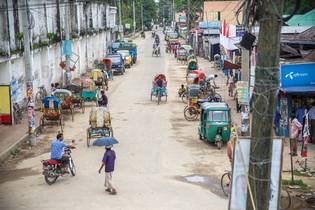 Street in Bangladesch, Asien 2015