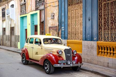 Taxi Havana, Cuba, Oldtimer, Kuba 2020