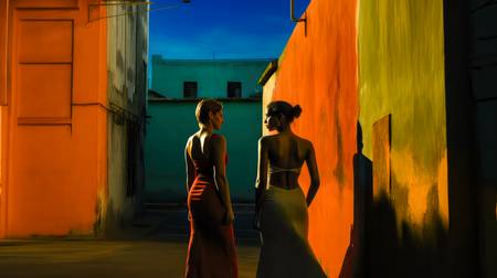 Zwei Frauen in der Altstadt von Havana, Cuba. 2023