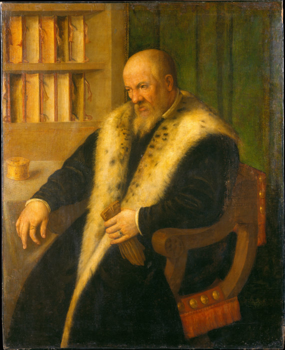 Bildnis eines Gelehrten von Moretto da Brescia