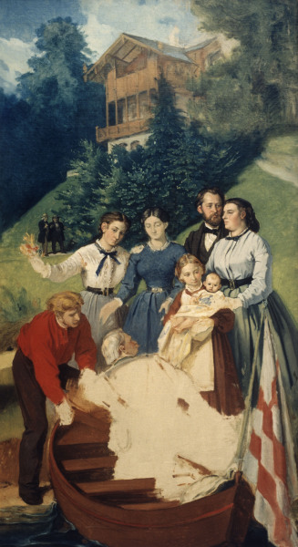 Künstler mit seiner Familie von Moritz von Schwind