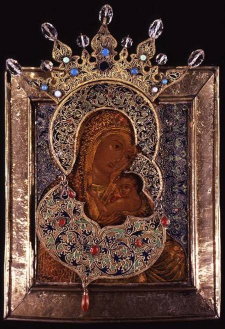 Icon of the Virgin the All Glorified von Moscow school
