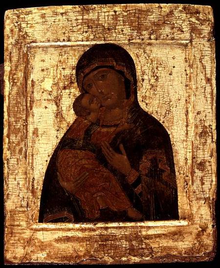 Icon of the Virgin of Vladimir von Moscow school