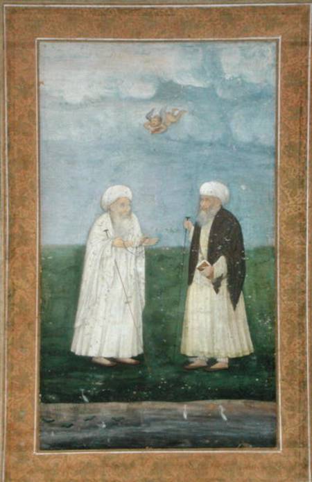 Two Muslim holy men, from the Small Clive Album von Mughal School