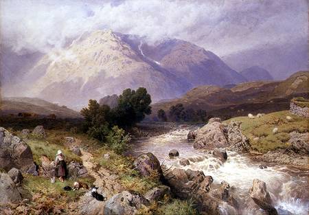 Highland Scene near Dalmally, Argyll von Myles Birket Foster