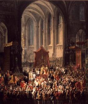 The Coronation of Joseph II (1741-90) as Emperor of Germany in Frankfurt Cathedral 1764