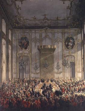 Court Banquet in the Great Antechamber of the Hofburg Palace, Vienna
