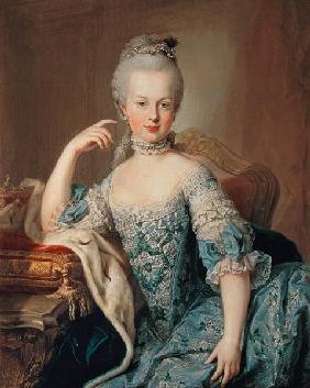 Marie Antoinette, (Ludwig XVI) Königin von Frankreich, Tocher von Kaiserin Maria Theresia und Franz  1767-68