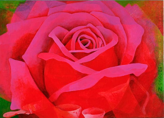 The Rose, 1995 (acrylic on canvas)  von Myung-Bo  Sim