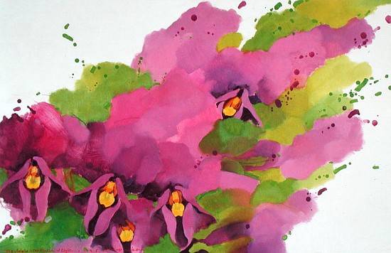 Violets, 1995 (acrylic on canvas)  von Myung-Bo  Sim