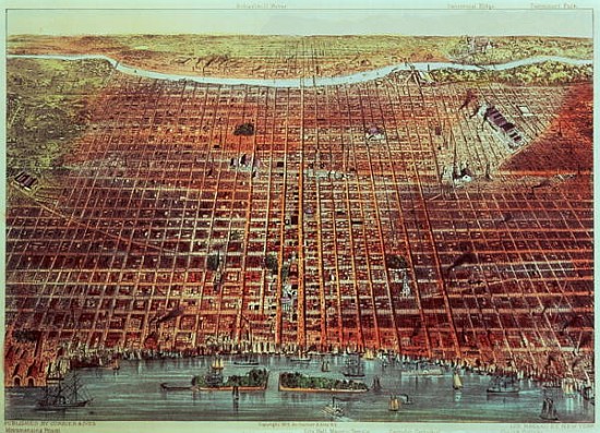 General View of Philadelphia von N. Currier