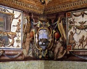 The 'Sala del Granduca di Toscana' (Hall of the Grand Duke of Tuscany) detail of the frieze depictin 1564-75