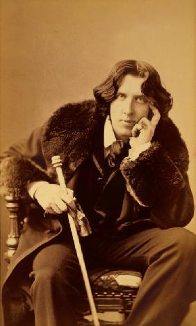 Porträt des Schriftstellers Oscar Wilde (1854-1900) 1882