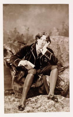 Portrait of Oscar Wilde (1854-1900), 1882 (b/w photo) von Napoleon Sarony