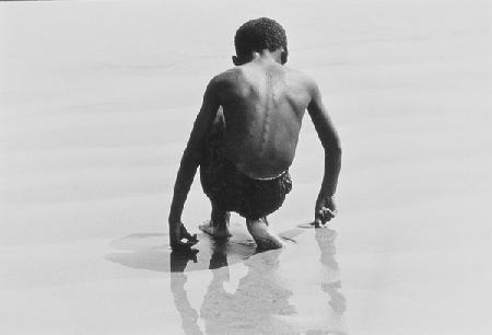 Boy Playing in the Sand at Coney Island, Untitled 30 1964