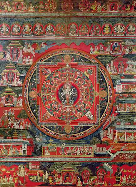 Mandala of Amoghapasa von Nepalese School