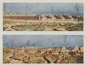The Roads of France, C and D, from British Artists at the Front, Continuation of The Western Front 1917