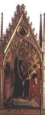 Madonna and Child with Saints (tempera on panel) von Niccolo di Pietro Gerini