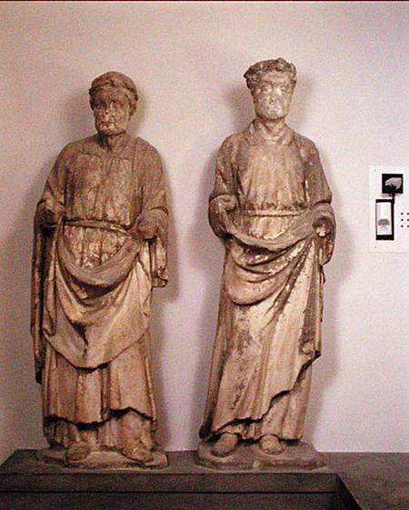St. Gregory and St. Augustine von Niccolo  di Pietro Lamberti