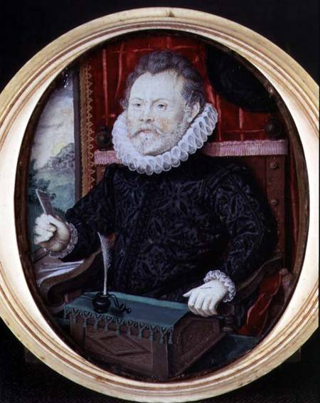 Portrait of William Hawtrey von Nicholas Hilliard
