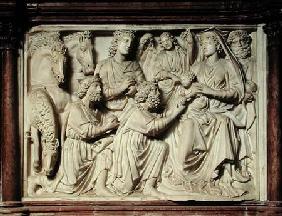 Relief depicting the Adoration of the Magi from the pulpit 1260