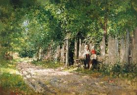 Am Gartenzaun (Rumänien) 1890