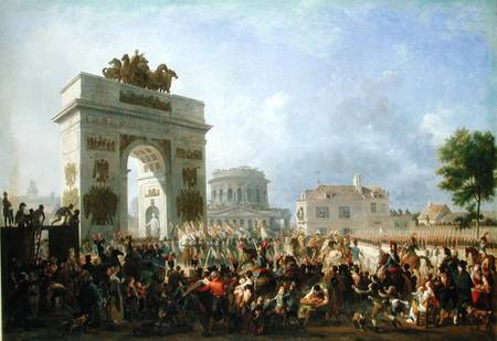 Entry of the Imperial Guard into Paris at the Barriere de Pantin, 25th November 1807 von Nicolas Antoine Taunay