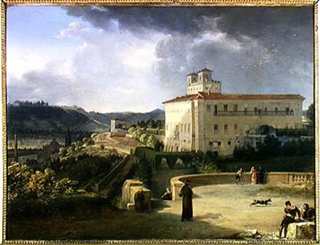 View of the Villa Medici, Rome von Nicolas Antoine Taunay